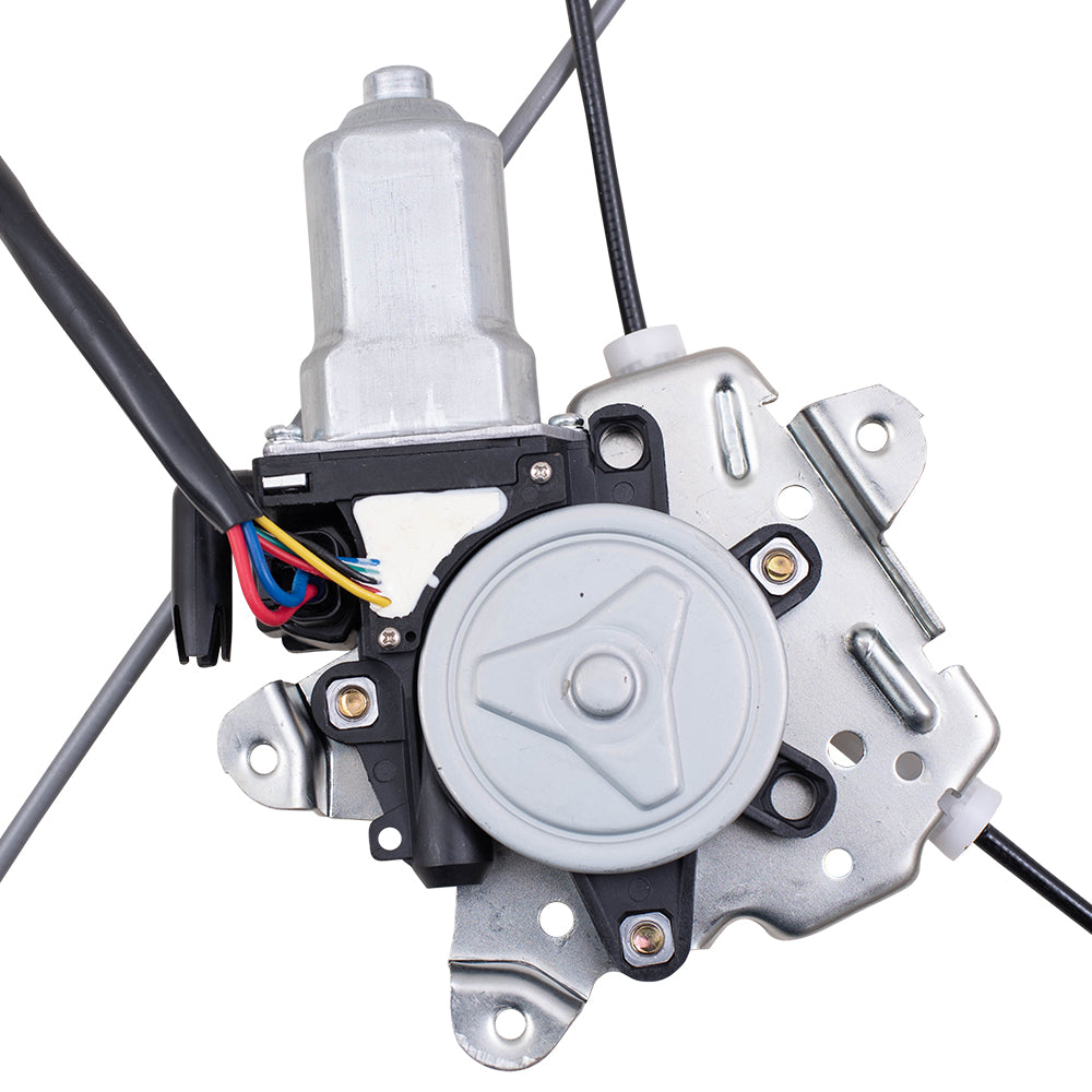 Brock Replacement Driver and Passenger Front Power Window Lift Regulators & Motors 6 Pin Connector Compatible with 02-06 Altima 80731-8J000 80730-8J015