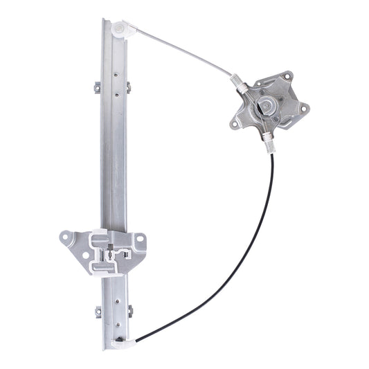 Brock Replacement Passengers Front Manual Window Lift Regulator Assembly Compatible with 86-97 Pickup Truck 80700-3B300