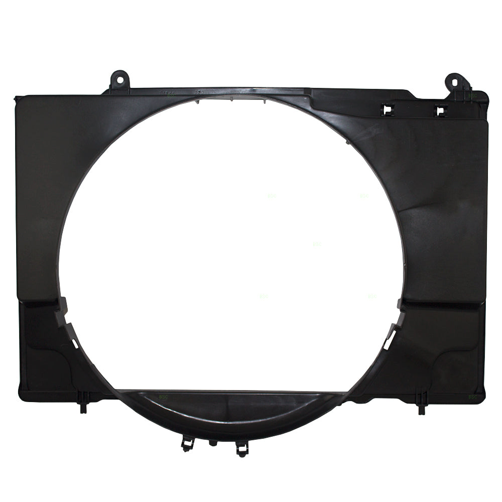 Brock Replacement Upper Radiator Fan Cooling Shroud Compatible with 1998-2004 Frontier Pickup Truck 3.3L 21476-4S110 NI3110116