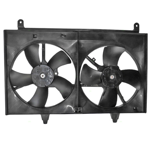 Brock Replacement for Dual Radiator A/C Condenser Cooling Fan Assembly Compatible with 03-08 FX35 SUV 21481CL80A