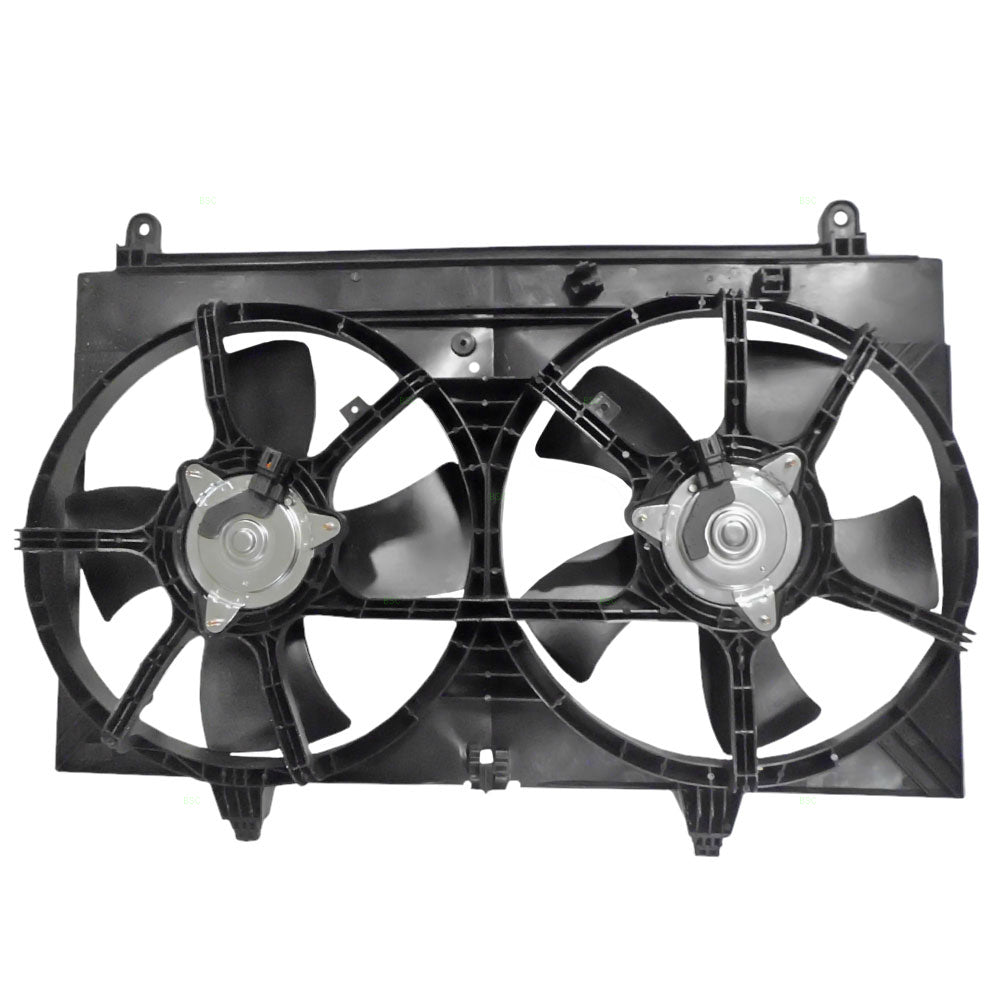 Brock Replacement for Dual Radiator A/C Condenser Cooling Fan Assembly Compatible with 03-08 FX35 SUV 21481CL80A