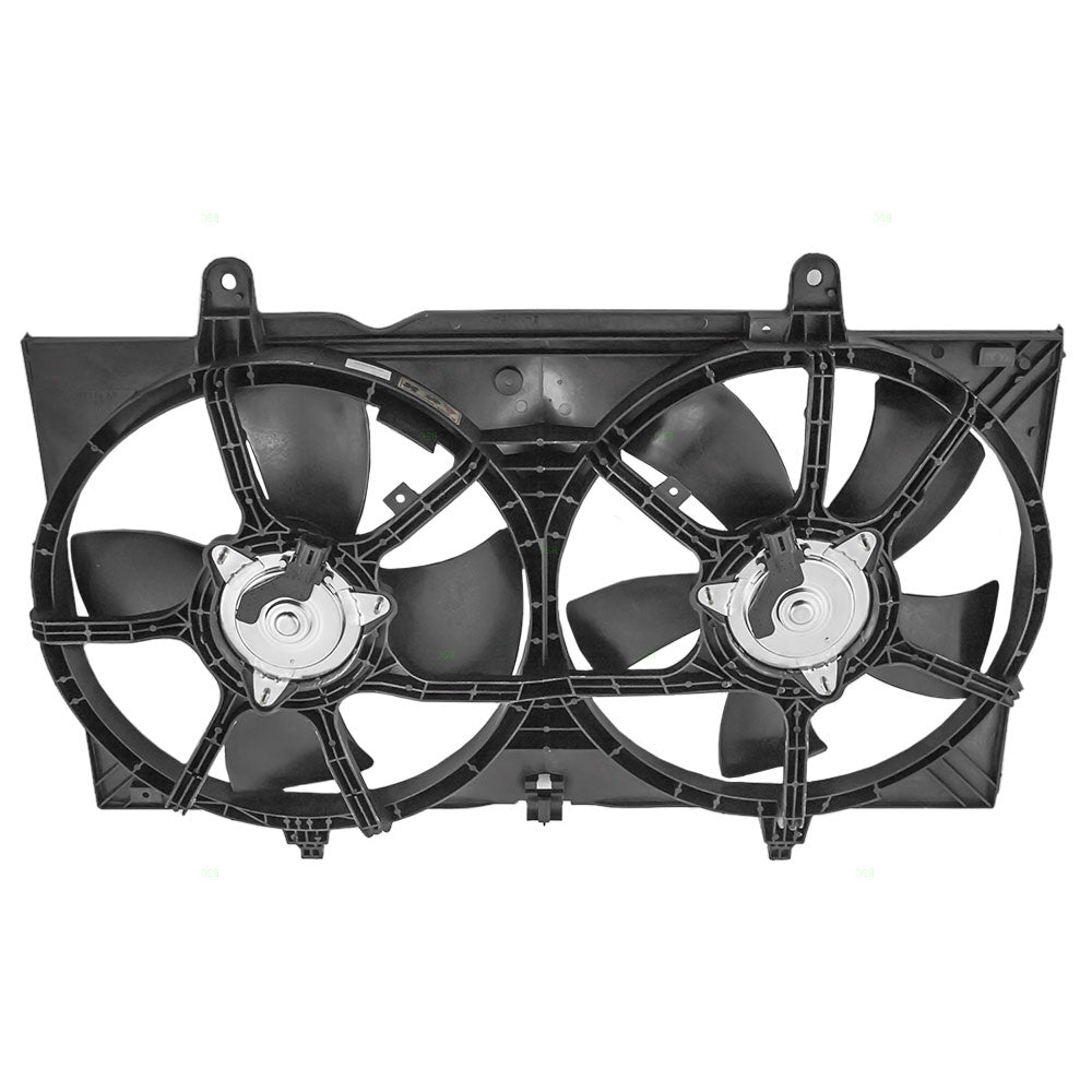 Brock Replacement for Dual Cooling Fan Motor Assembly Compatible with 02-06 Altima & 04-08 Maxima 21481-8J001 21481-8J01A