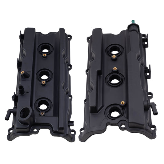 Brock Replacement Set Engine Valve Covers Compatible with 2005-2019 Frontier 4.0L 13264EA210 13264EA200