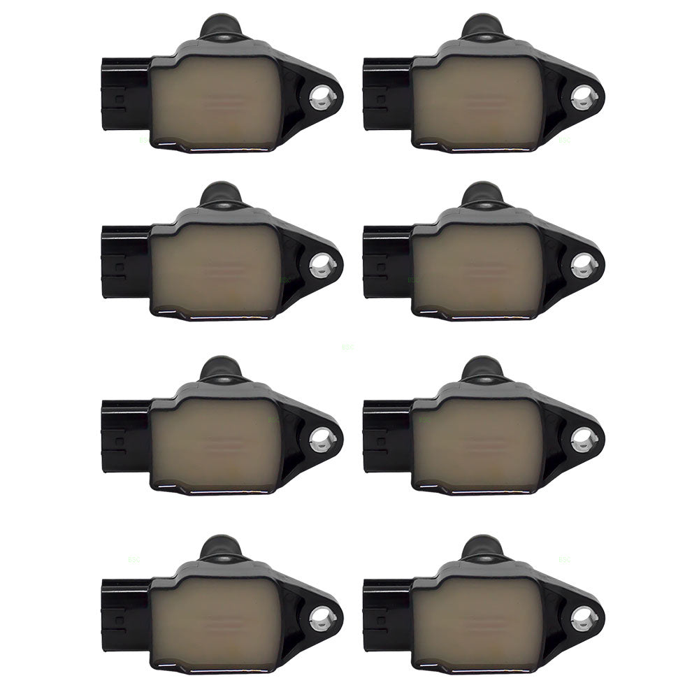 Brock Replacement for 8 Piece Set of Eight Ignition Spark Plug Coils Compatible with 07-15 Altima SUV 8 cyl 22448-1KT1A