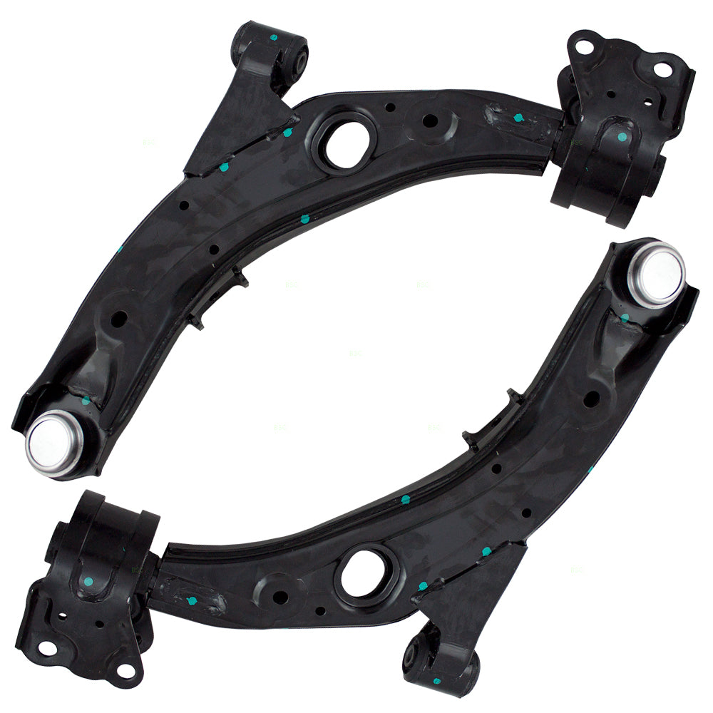 Brock Replacement Pair Set Front Lower Control Suspension Arms with Ball Joints & Bushings Compatible with 07-12 CX-7 EH44-34-350 EH44-34-300B