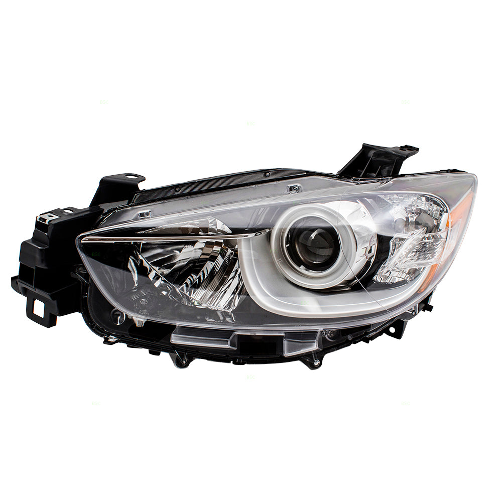 Brock Aftermarket Replacement Driver Left Halogen Combination Headlight Assembly Compatible With 2013-2016 Mazda CX-5