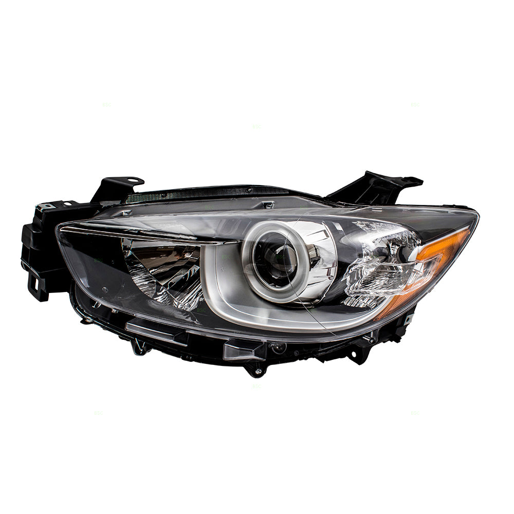 Brock Aftermarket Replacement Driver Left Halogen Combination Headlight Assembly Compatible With 2013-2016 Mazda CX-5