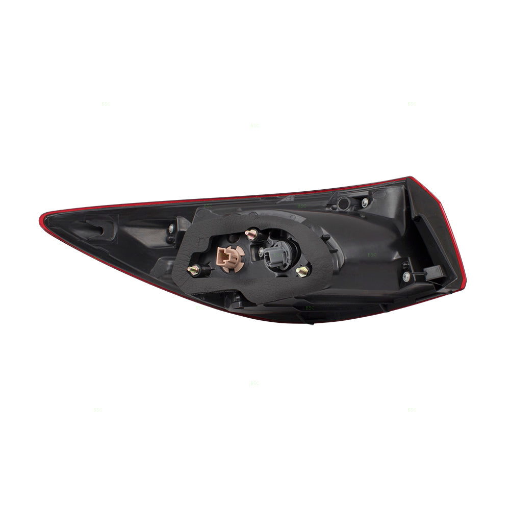 Brock Replacement Passengers Tail Lamp Tail Light Quarter Panel Mounted Compatible with 14-18 Mazda3 Sedan BHN151150B