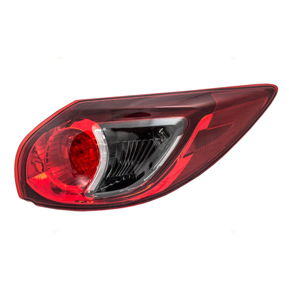 Brock Replacement Passengers Taillight Tail Lamp Quarter Panel Mounted Bulb Type Compatible with 13-16 SUV KD33-51-150C