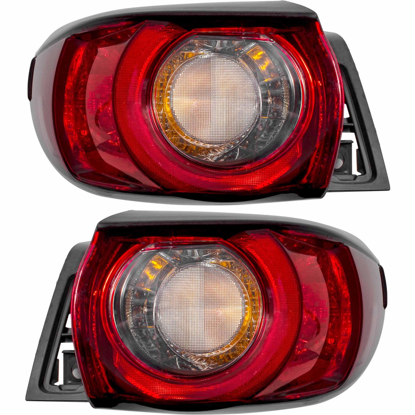 Brock 5222-0082LR Driver Side Left Passenger Side Right Combination, Tail Light Assembly Set Without Signature Lighting Compatible with 2017-2021 Mazda CX-5
