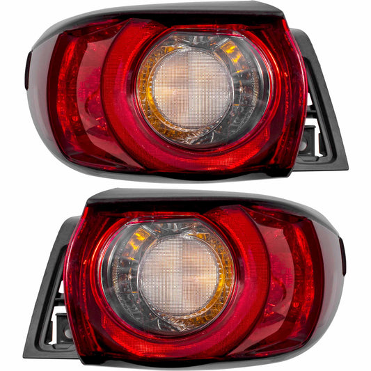 Brock 5222-0082LR Driver Side Left Passenger Side Right Combination, Tail Light Assembly Set Without Signature Lighting Compatible with 2017-2021 Mazda CX-5