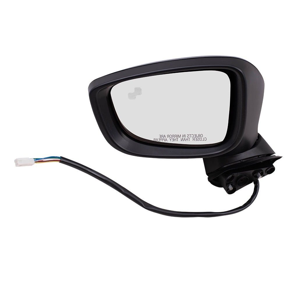 Replacement Driver Power Mirror Heated with Signal Compatible with 2014 2015 2016 Mazda3