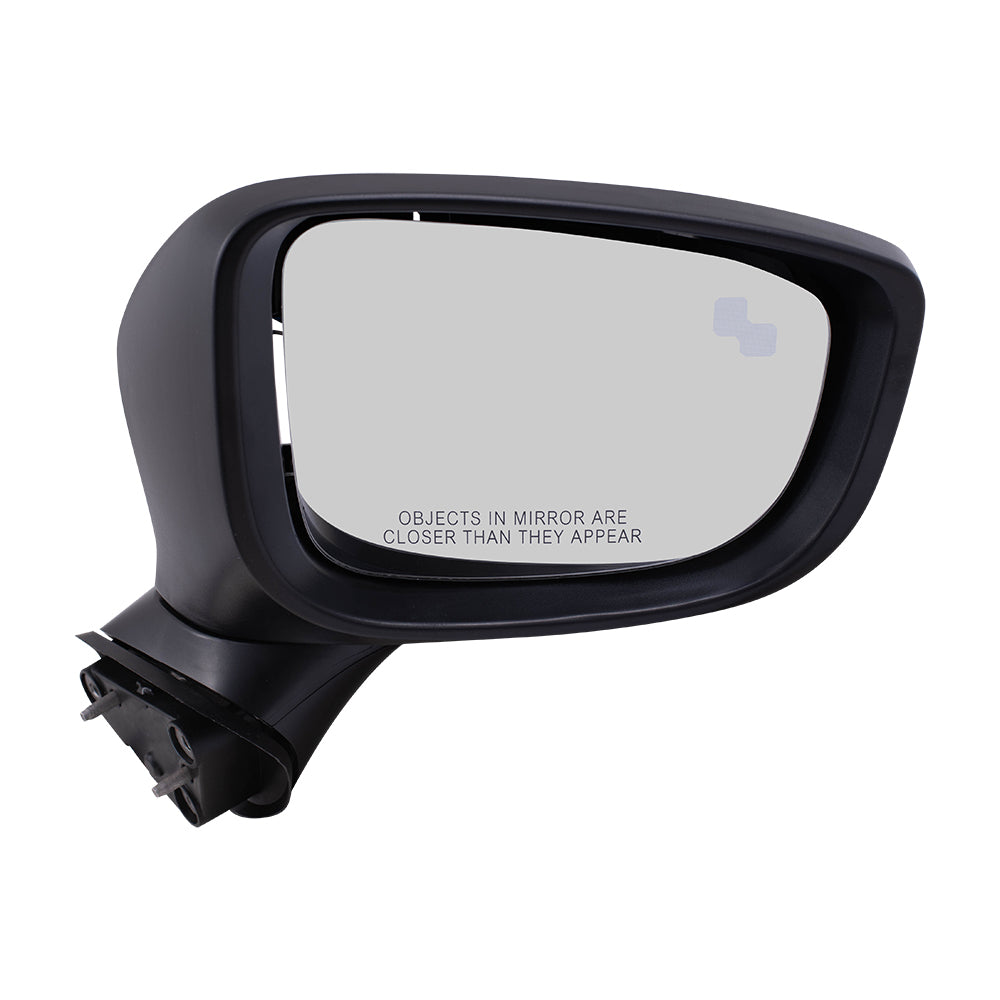 Replacement Passenger Power Side Mirror Heated Signal Blind Spot Detection Compatible with 2017-2019 Mazda6