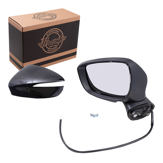 Power Mirror for 2015-2016 CX-5 From 4/1/14 Turn Signal Indicator Heated KR2369181A Left MA1320208