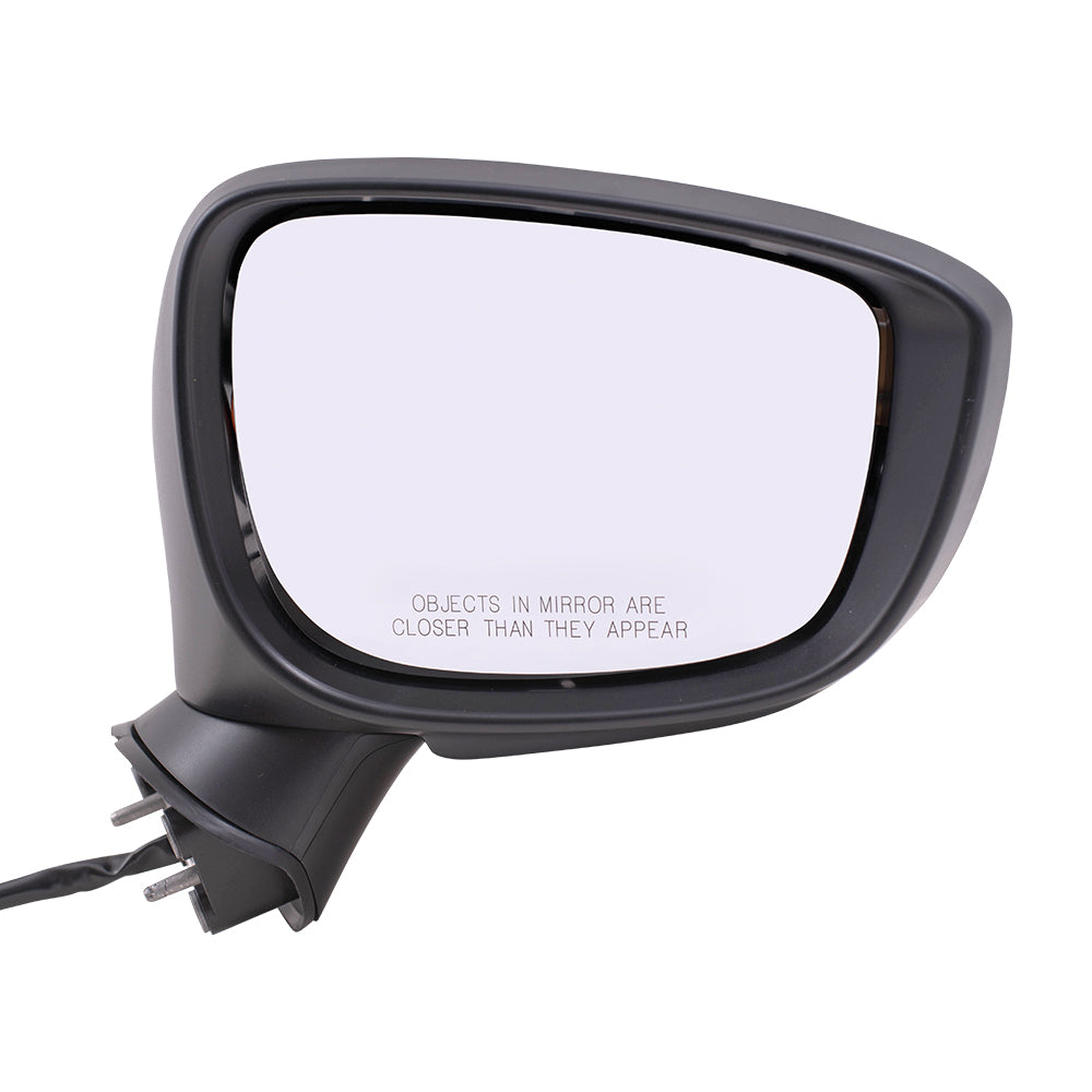 Replacement Passenger Side Power Mirror Heated with Signal Compatible with 2016-2019 CX-3 DB2P-69-121B