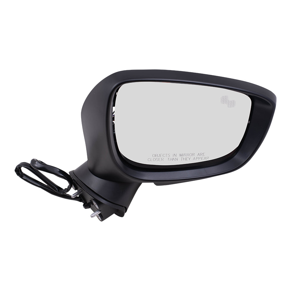 Replacement Drivers and Passengers Set Power Mirror Paint to Match w/ Heat Signal BSD Compatible with 16-20 CX-3