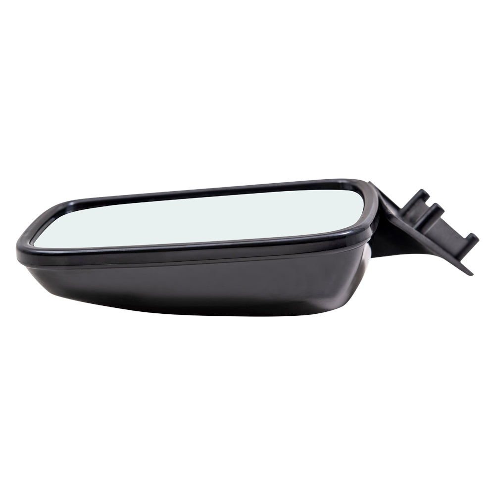 Brock Aftermarket Replacement Passenger Right Manual Mirror Paint To Match Gloss Black Housing Compatible with 1986-1993 Mazda B-Series Pickup