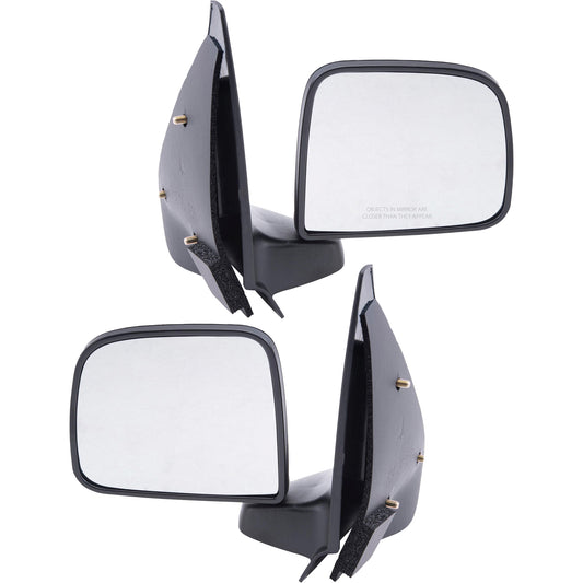 Manual Mirror for 1998-2001 B2500 Post Mount 1993-2005 Ranger 1994-1997 B2300 1998-2005 B3000 F87Z17683SAB Set