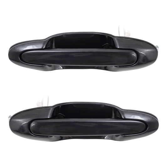 Brock Replacement Pair Set Rear Outside Exterior Sliding Door Handles compatible with MPV LC7073410G08 LD4872410A08