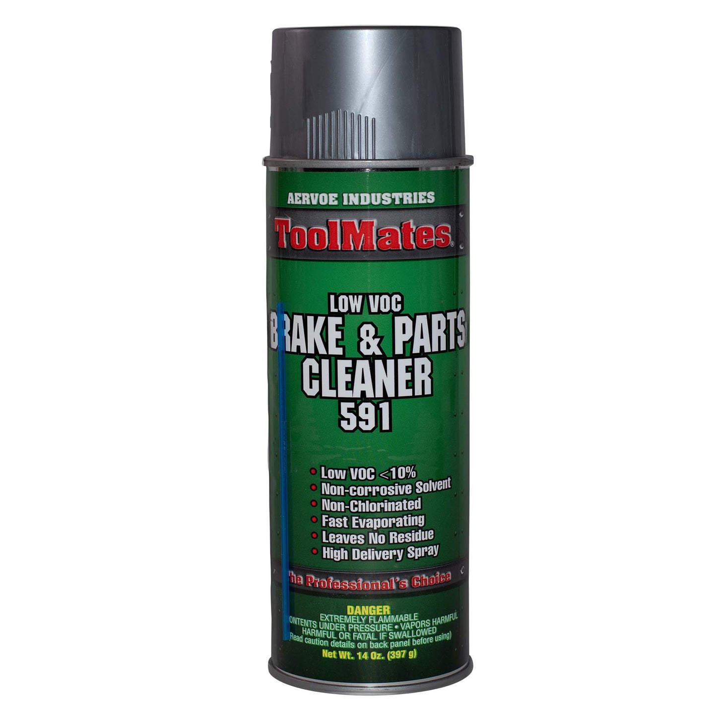 ToolMates 591 Low VOC  Brake and Parts Cleaner- Non-Corrosive Degreaser Removes Contaminants From Brake Drums, Linings and Pads 14 oz Can Case of 12-591C