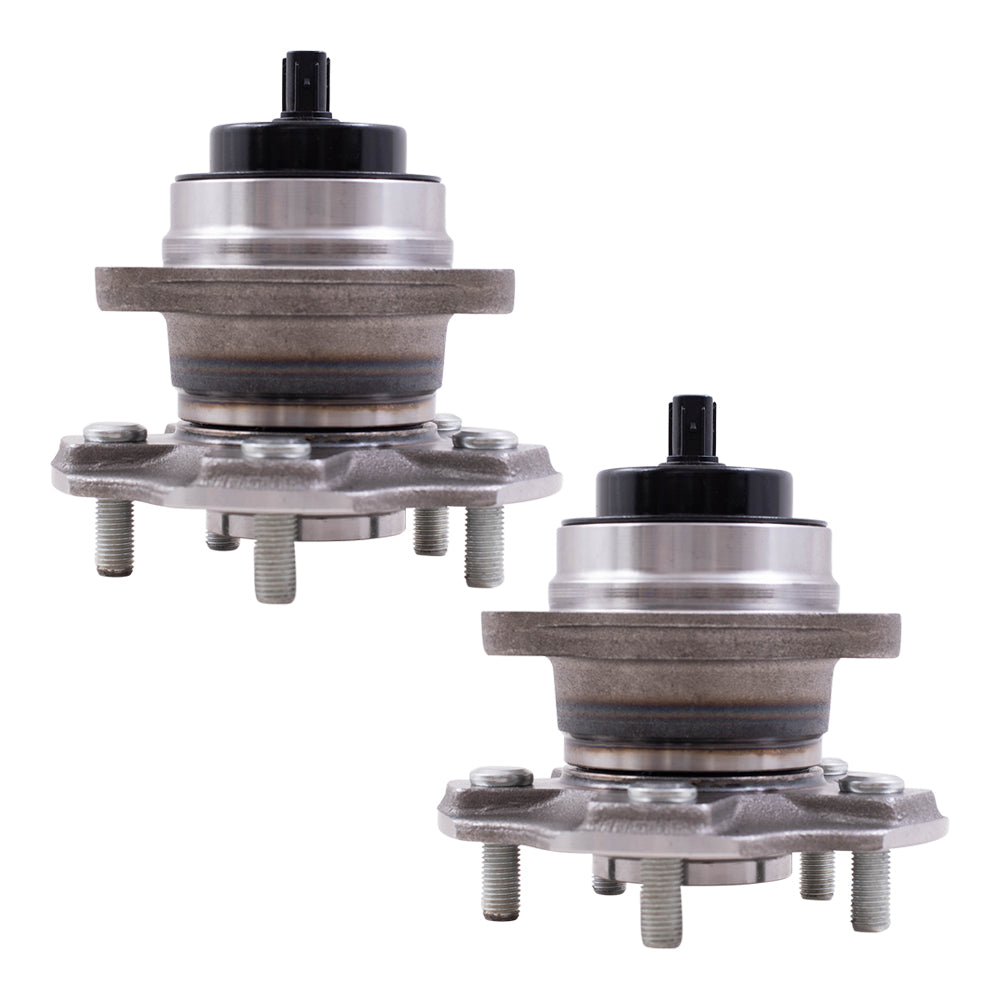 Brock Replacement Rear Set Hub Bearing Assemblies Compatible with 14-20 Highlander Front Wheel Drive