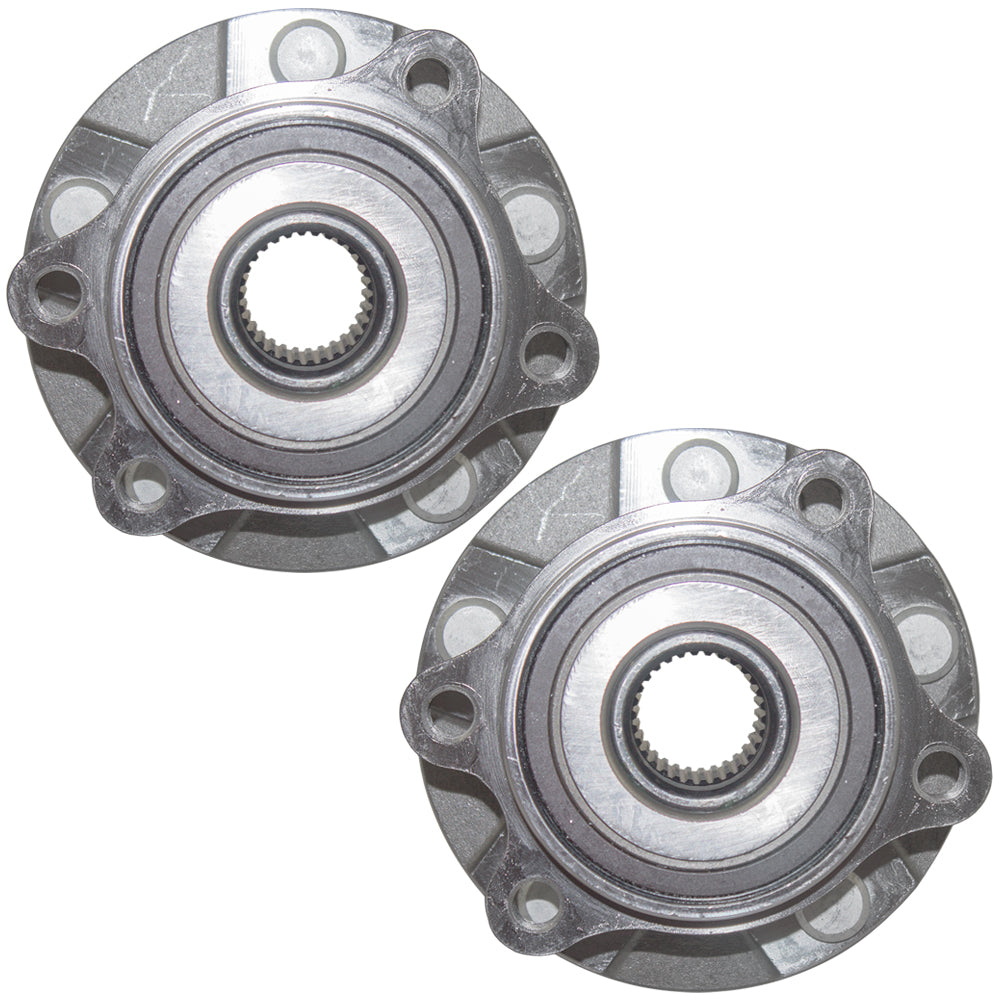Brock Replacement Pair Set Front Wheel Hub Bearings Compatible with 06-18 RAV4 & 16-18 RAV Hybrid SUV 43550-0R020 HA590168 513258