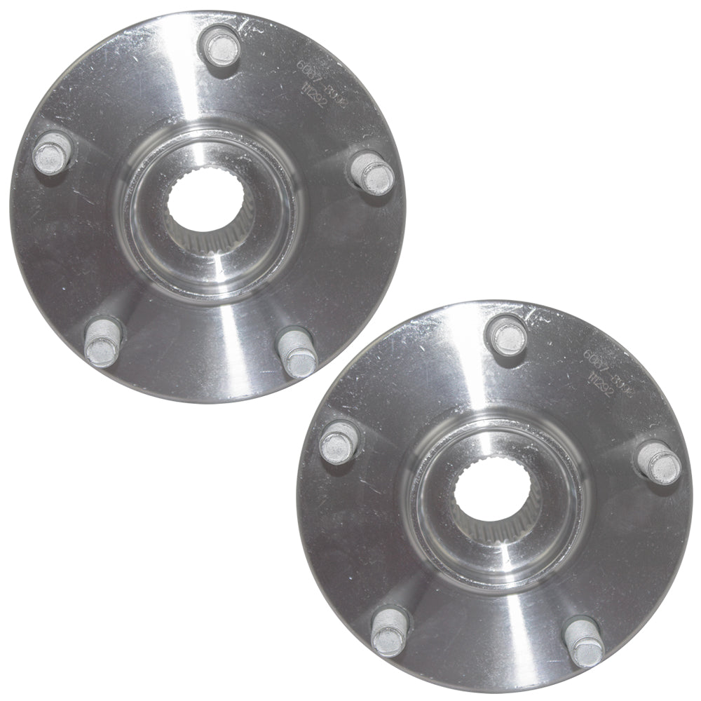 Brock Replacement Pair Set Front Wheel Hub Bearings Compatible with 06-18 RAV4 & 16-18 RAV Hybrid SUV 43550-0R020 HA590168 513258