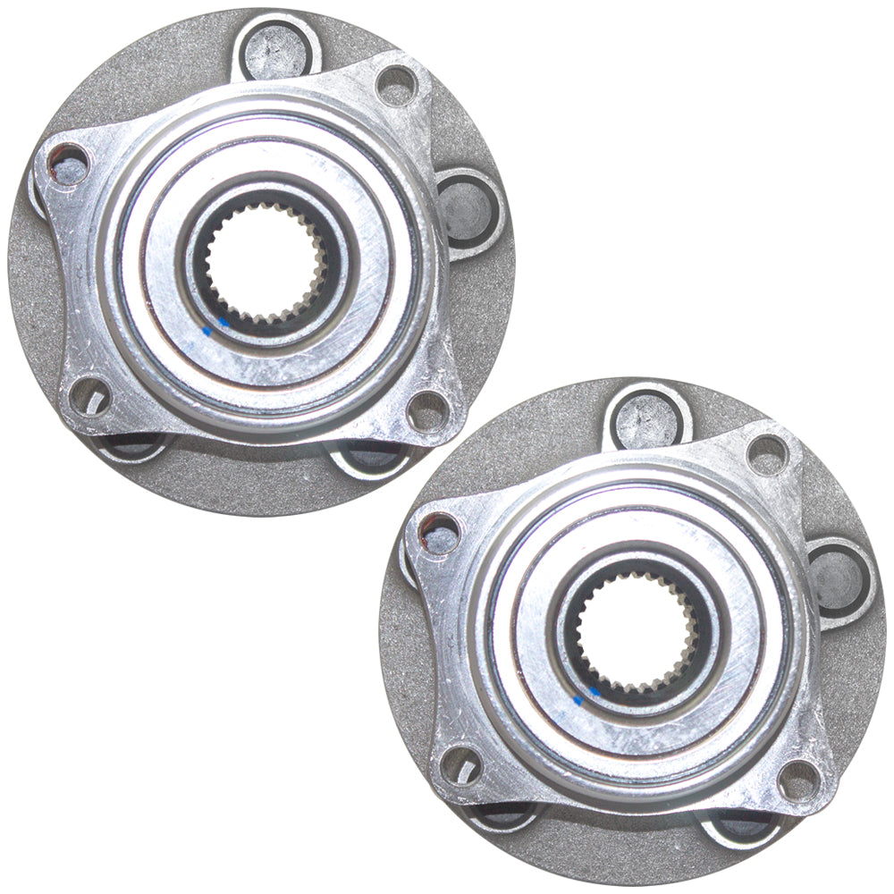 Brock Replacement Pair Set Front Wheel Hub Bearings Compatible with 43510-47012 HA590064 513265