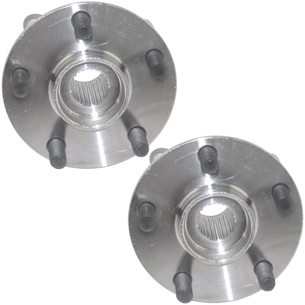 Brock Replacement Pair Set Front Wheel Hub Bearings Compatible with 43510-47012 HA590064 513265