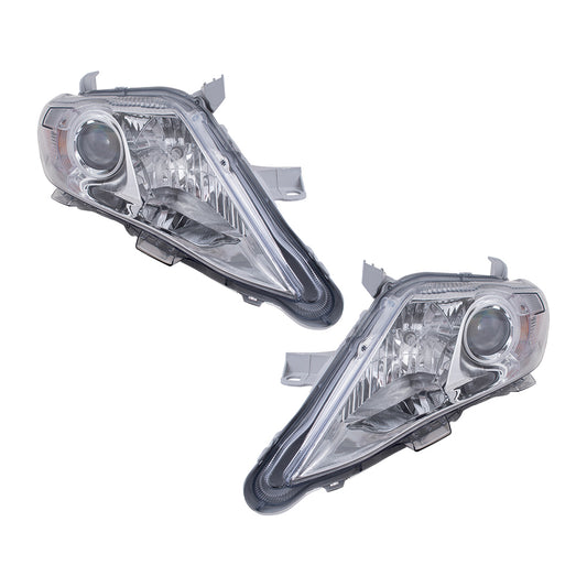 CAPA Headlight for 2010-2011 Camry Exc SE USA Built Set