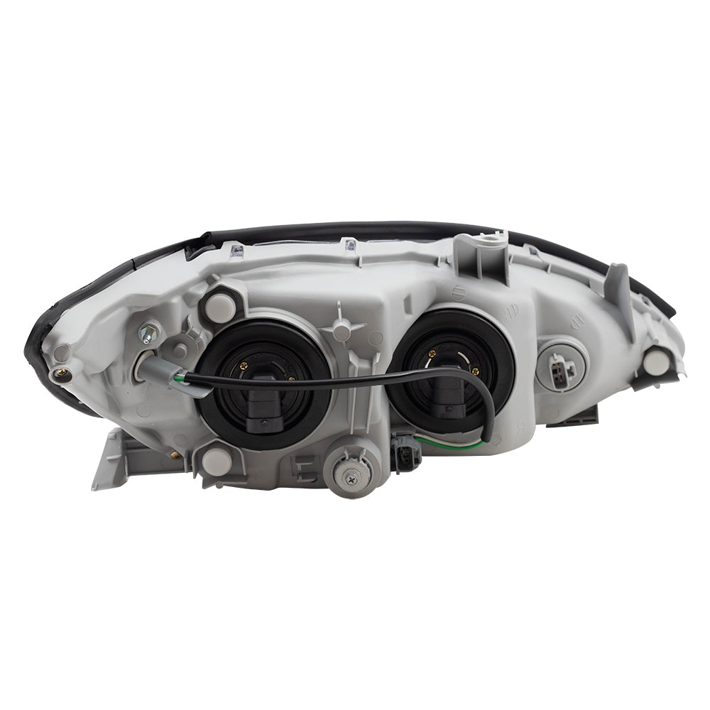 Brock Replacement Drivers Halogen Headlight Headlamp with Chrome Trim Compatible with 2005-2006 Camry 8115006180