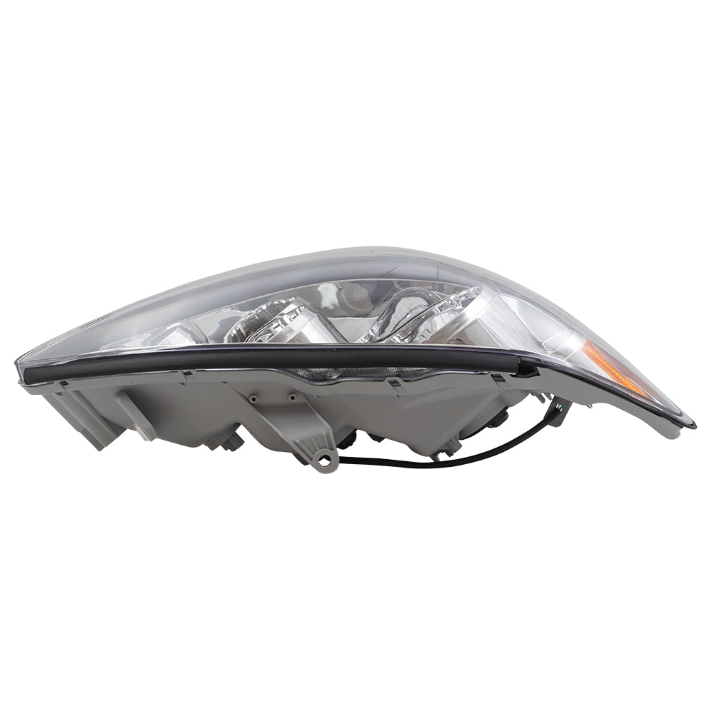 Brock Replacement Passengers Halogen Headlight Headlamp with Chrome Trim Compatible with 2005-2006 Camry USA 8111006180