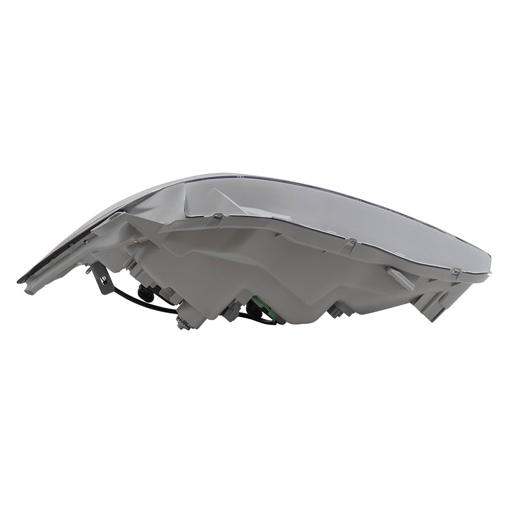 Brock Replacement Passengers Halogen Headlight Headlamp with Chrome Trim Compatible with 2005-2006 Camry USA 8111006180