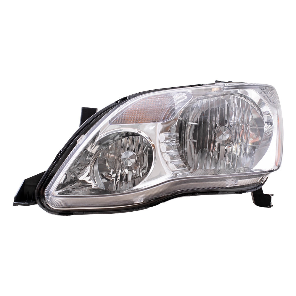 Brock Replacement Drivers Halogen Headlight Headlamp Compatible with 2005-2007 Avalon 81150-AC050
