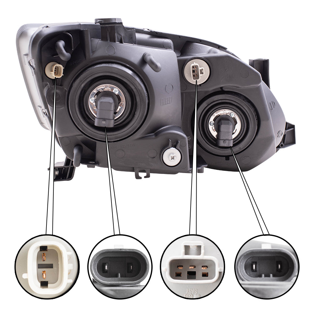 Brock Replacement Drivers Halogen Headlight Headlamp Compatible with 2005-2007 Avalon 81150-AC050