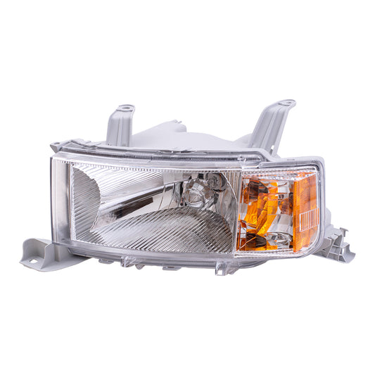 Brock Replacement Drivers Headlight Headlamp Lens Compatible with 2004-2006 xB 81170-52440