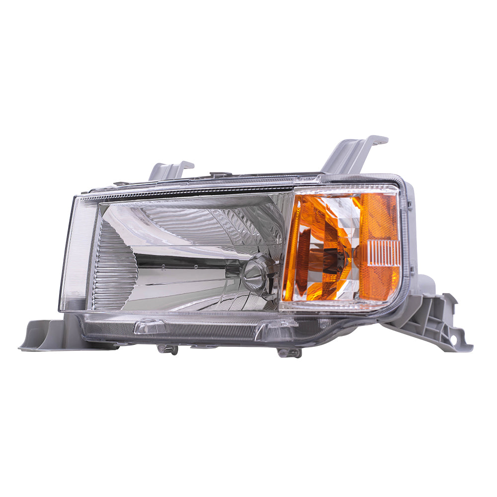 Brock Replacement Drivers Headlight Headlamp Lens Compatible with 2004-2006 xB 81170-52440