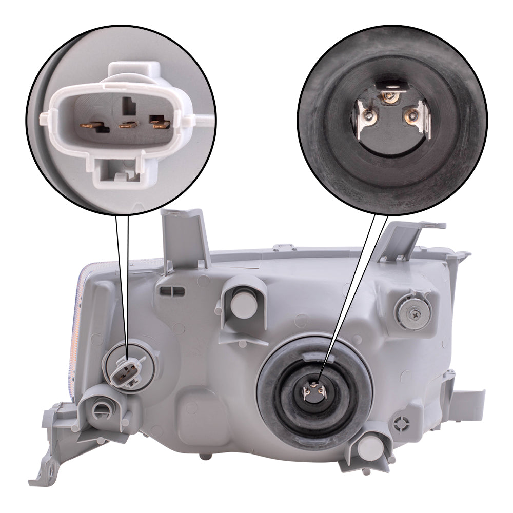 Brock Replacement Drivers Headlight Headlamp Lens Compatible with 2004-2006 xB 81170-52440