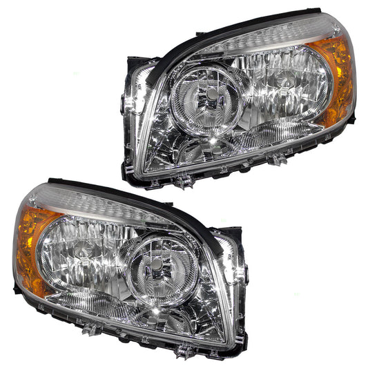 Headlight for 2006-2008 RAV4 w/ Chrome Bezel 8117042331 Set