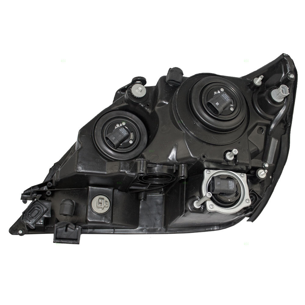 Brock Replacement Passengers Halogen Headlight Headlamp with Black Bezel Compatible with RX300 8111048031
