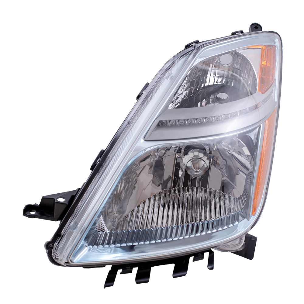 Brock Replacement Drivers Halogen Headlight Headlamp Compatible with 2006 2007 2008 2009 Prius 81170-47160