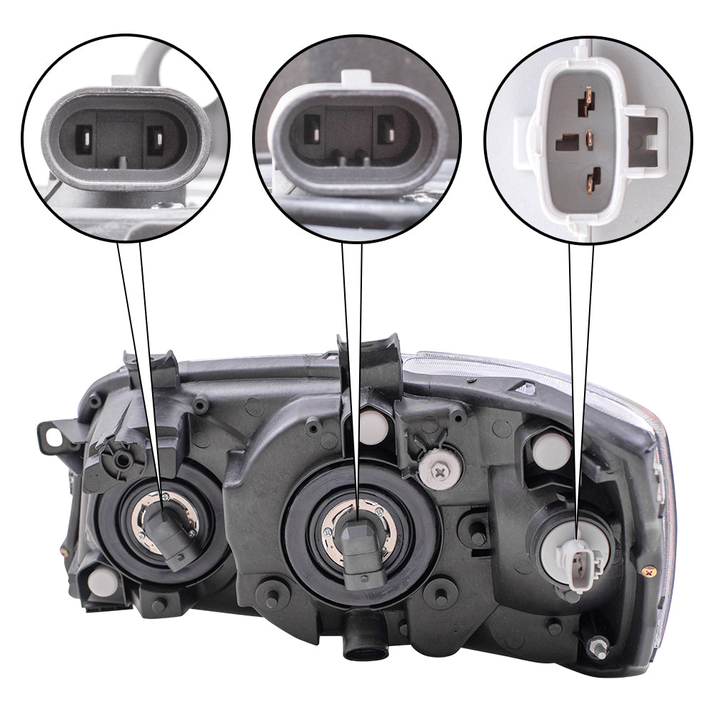 Headlight for 2001-2003 Highlander 8117048150 Set