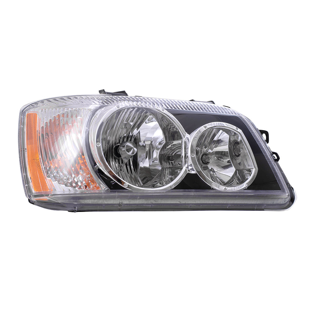 Brock Replacement Passengers Headlight Headlamp Compatible with 2001-2003 Highlander 81130-48150