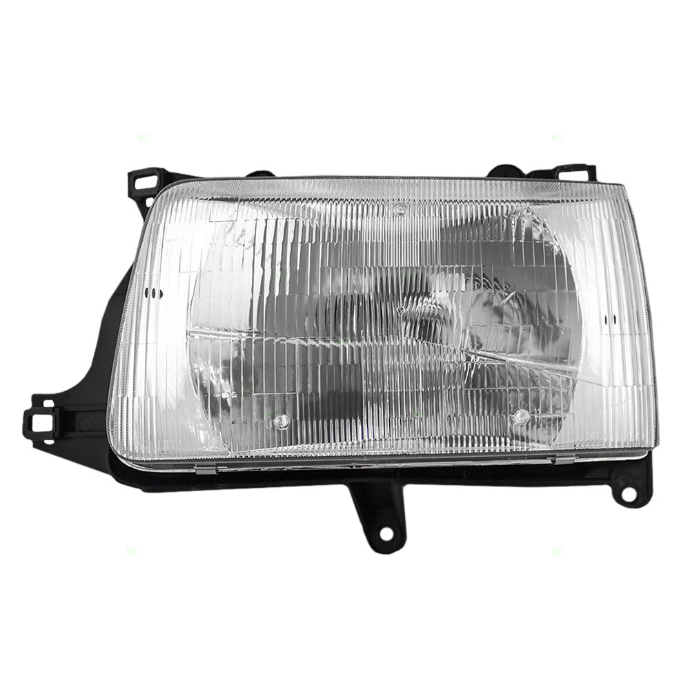 Brock Replacement Drivers Headlight Headlamp Compatible with 1993-1998 T100 Pickup Truck 8115034010