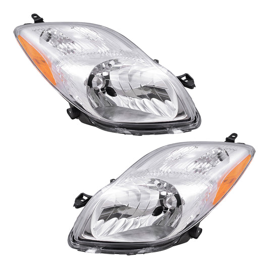 Headlight for 2009-2011 Yaris Hatchback 8117052B40 Set
