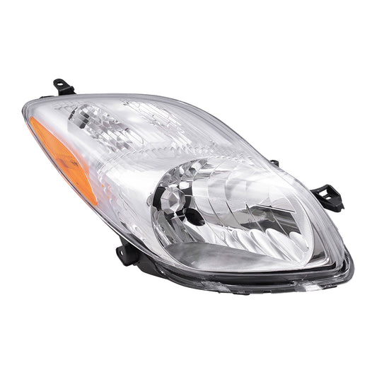 Brock Replacement Passengers Headlight Headlamp Compatible with Yaris 81130-52B50