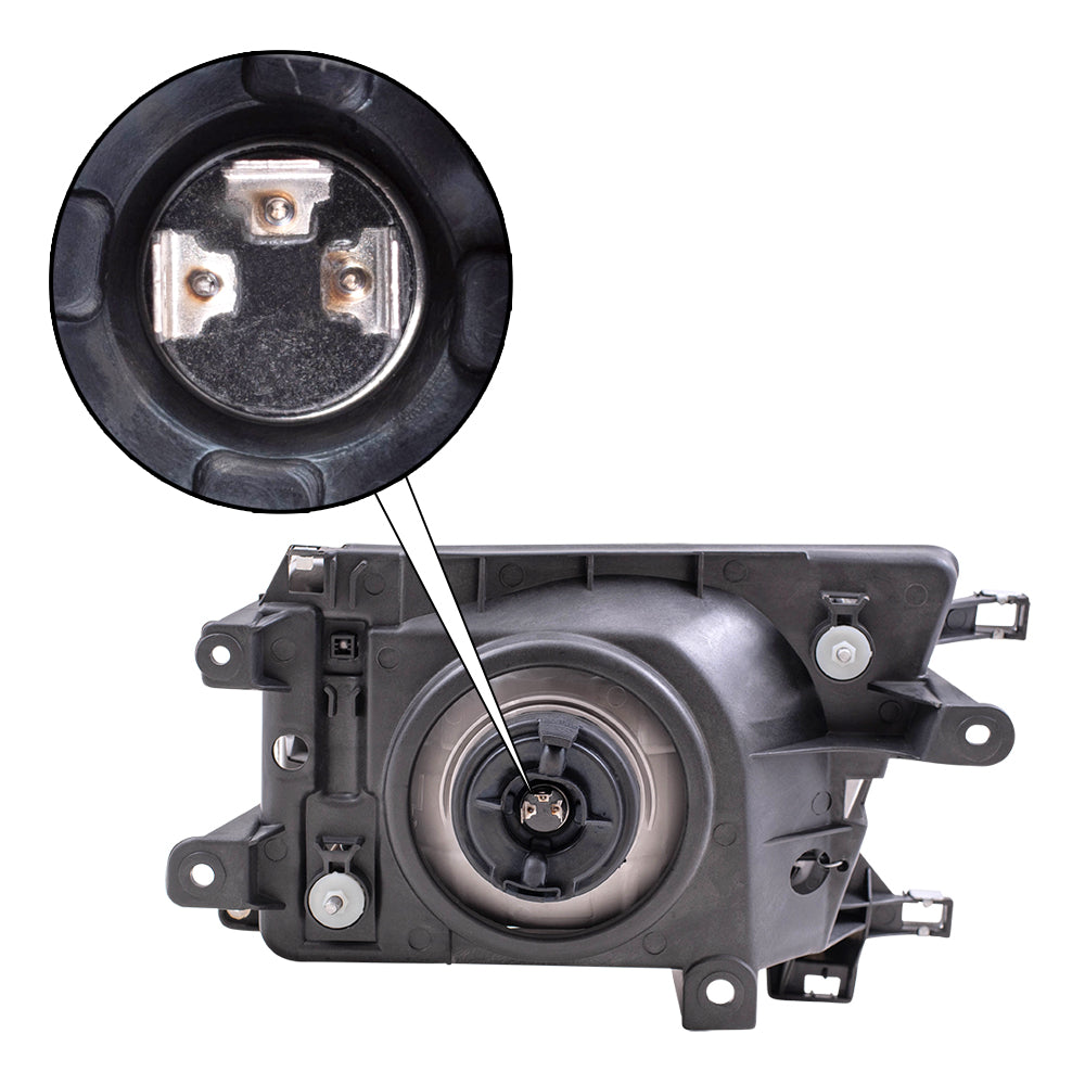 Brock Replacement Drivers Headlight Headlamp Compatible with 1999-2002 4Runner 8115035300