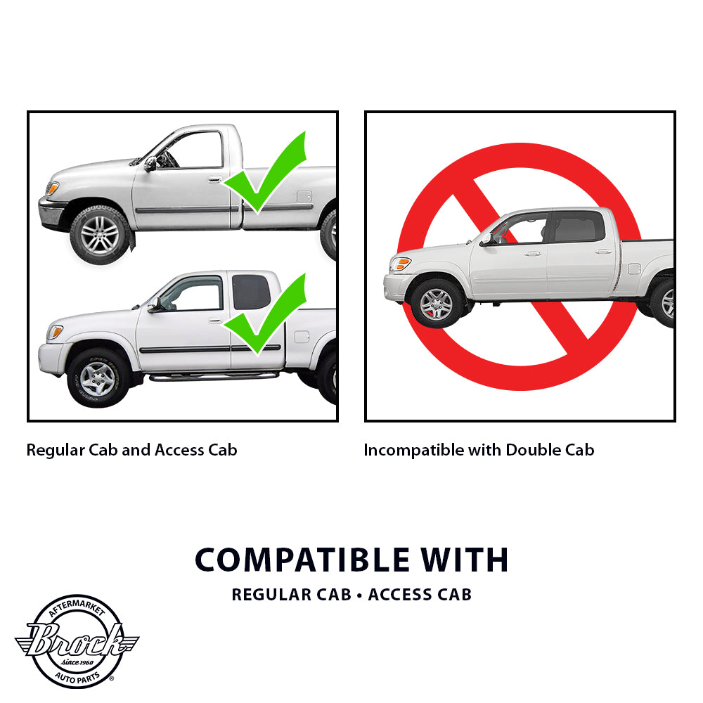 Brock Replacement Drivers Headlight Headlamp Lens Compatible with 2000-2004 Tundra Regular Access Cab Pickup Truck 811500C010