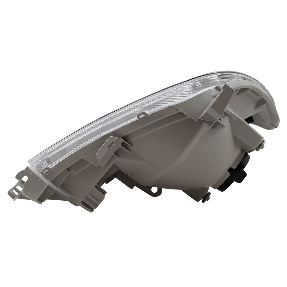 Brock Replacement Drivers Headlight with Bright Chrome Bezel Compatible with 2005-2011 Tacoma 8115004163