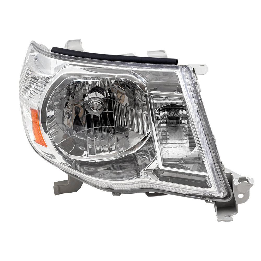 Headlight for 2005-2011 Tacoma w/ Bright Chrome Bezel 8111004163 Right